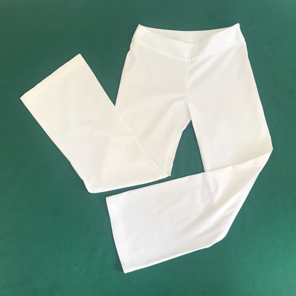 Lilly Pulitzer Flared Dress Pants XS White Y2K Rare and Lovely Fabric - Picture 4 of 9